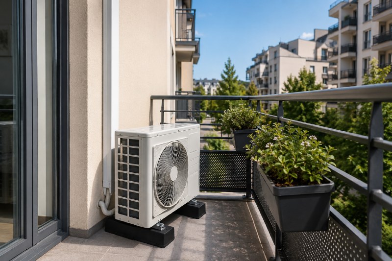 Devis gratuit pose climatisation balcon appartement dans le Val d'Oise 95 Installation et pose d'un système de climatisation dans un appartement à Cergy dans le 95